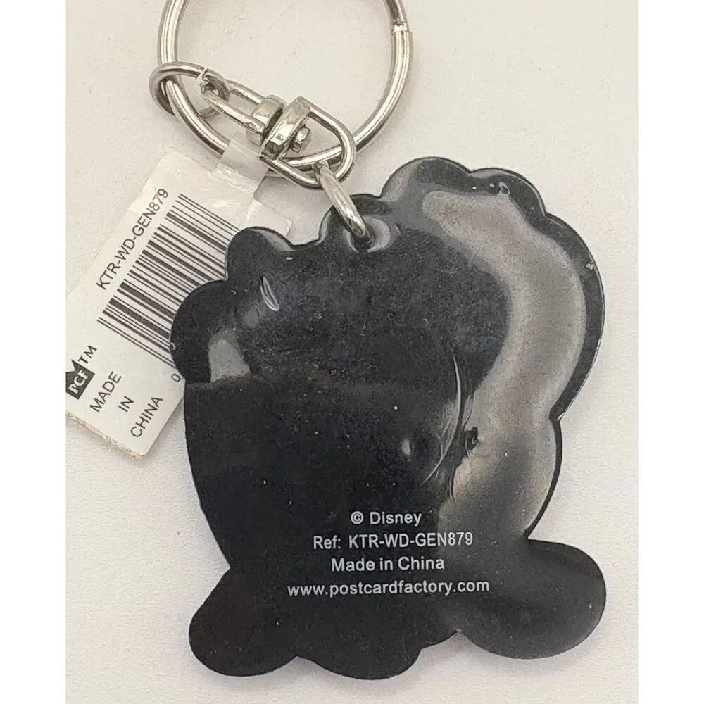 Disney Mickey and Minnie Embrace Rubber Keychain